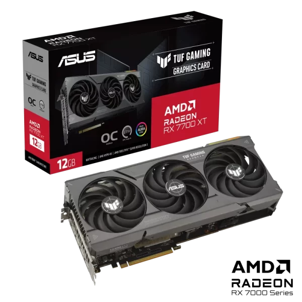 ASUS TUF Gaming Radeon™ RX 7700 XT OC Edition 12GB GDDR6